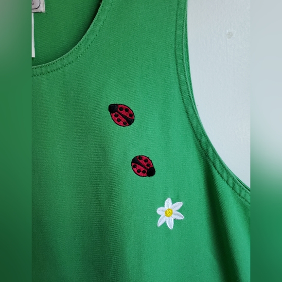 Lovely ladybug & daisy summer dress - Picture 2 of 14
